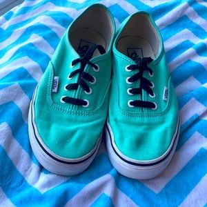 Mint green vans!